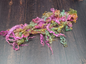 Hand Dyed Wensleydale Locks - Spinning Fibre