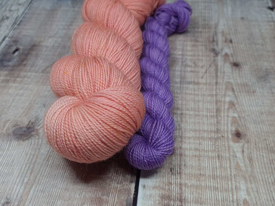 Just Peachy - BFL Sock Set - 4ply/Fingering