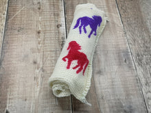 Load image into Gallery viewer, 14 Dancing Ponies - Platinum Double Stranded Sock Blank - 4ply/Fingering