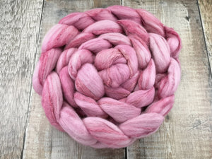 Strawberry - Spinning Fibre - Merino & Soybean Blend 200g Braid