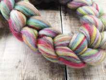 Load image into Gallery viewer, Rainbow Sparkle - Spinning Fibre - Blended Tops 100g Braid