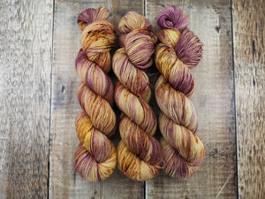 Ginger Snap That - Gold Sock - 4ply/Fingering