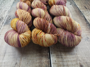 Ginger Snap That - Gold Sock - 4ply/Fingering