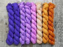 Load image into Gallery viewer, Tangerine Violet - Yarn Kit for Painting Bricks Shawl by Stephen West