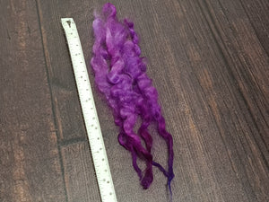 Hand Dyed Wensleydale x Teeswater x Shetland Locks - Spinning Fibre