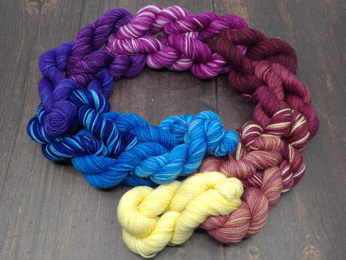 Glorious Gradient - Sockalicious - 12 Mini Skein Set - 4ply/Fingering