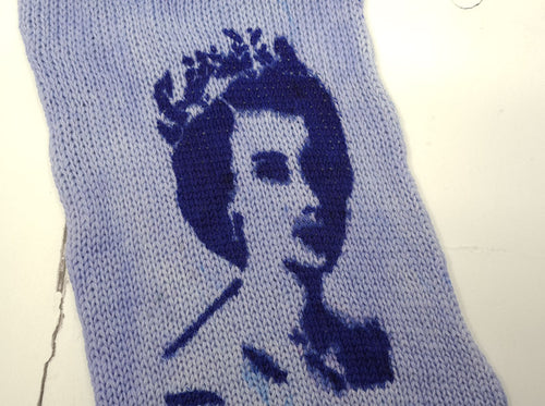 *Seconds* Queen Elizabeth II - Platinum Double Stranded Sock Blank - 4ply/Fingering